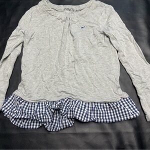 Vineyard Vines Gray Long Sleeve Top
